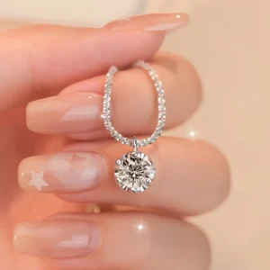 Andara Luxury 925 Sterling Silver Aaaaa Zircon Pendant Necklace Fashion Italian Silver Necklace Women's Jewelry